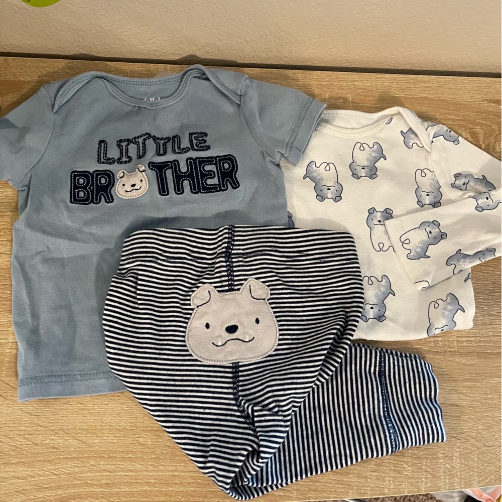 3 Piece Little Brother Dog Outfit - Carters - 12 months